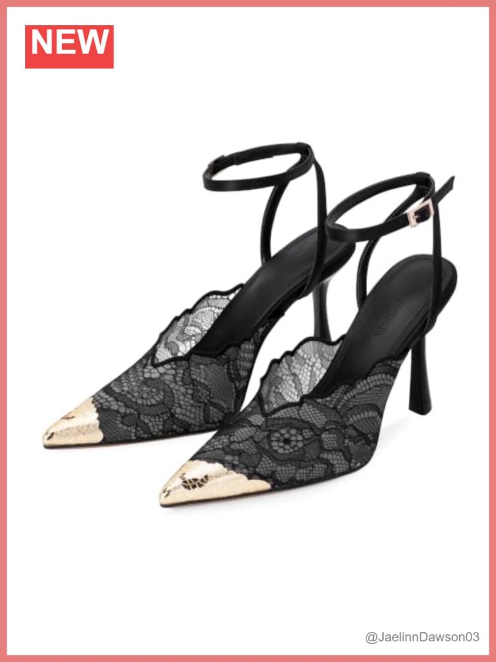 Strappy High Heel Sandals with Slip-On Stiletto Heel for Women